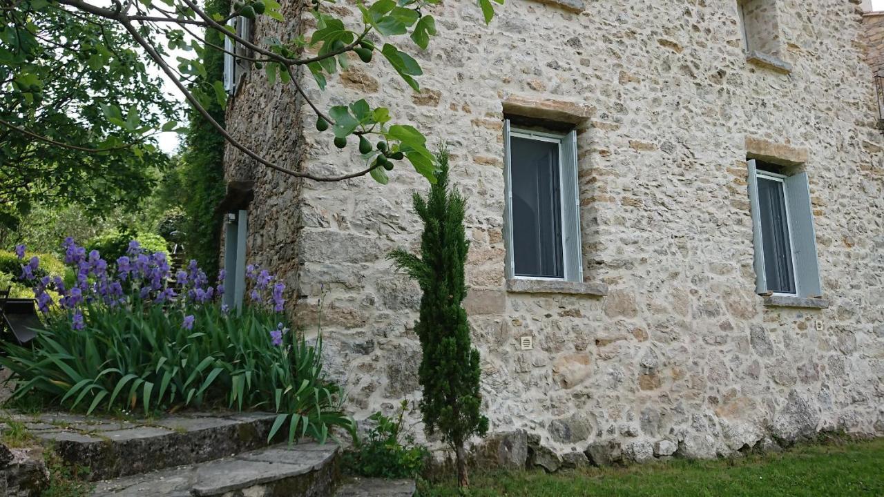 Gite En Cevennes Du Sud, Bergerie Restauree Au Rez De Jardin D'Une Bastide Avec Piscine, Vue Exceptionnelle, Authenticite Et Confort Saint-Laurent-le-Minier Luaran gambar
