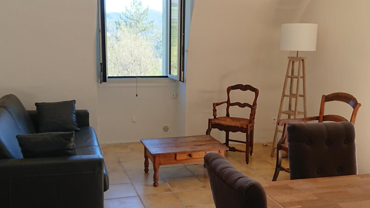Gite En Cevennes Du Sud, Bergerie Restauree Au Rez De Jardin D'Une Bastide Avec Piscine, Vue Exceptionnelle, Authenticite Et Confort Saint-Laurent-le-Minier Luaran gambar