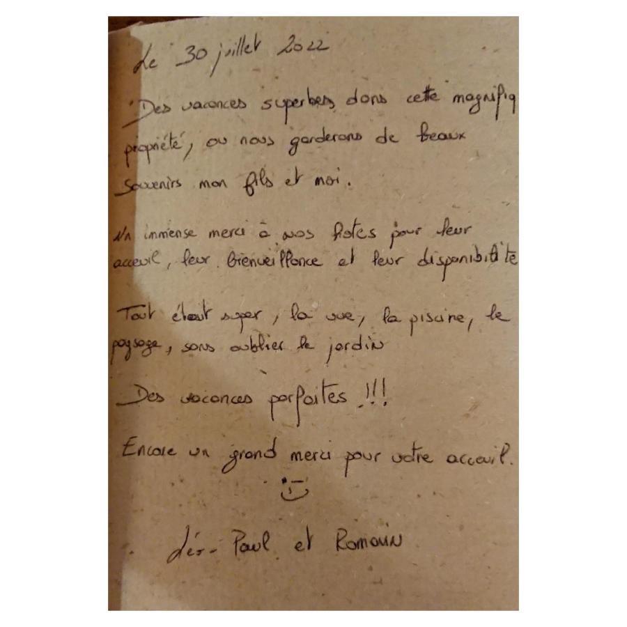 Gite En Cevennes Du Sud, Bergerie Restauree Au Rez De Jardin D'Une Bastide Avec Piscine, Vue Exceptionnelle, Authenticite Et Confort Saint-Laurent-le-Minier Luaran gambar