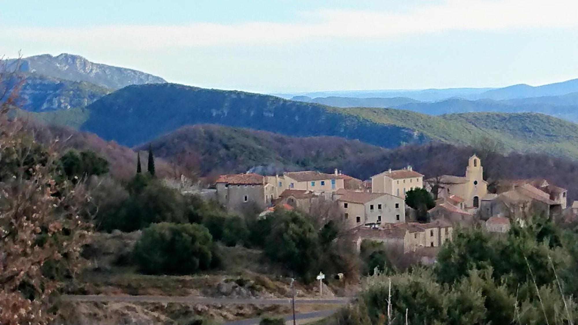 Gite En Cevennes Du Sud, Bergerie Restauree Au Rez De Jardin D'Une Bastide Avec Piscine, Vue Exceptionnelle, Authenticite Et Confort Saint-Laurent-le-Minier Luaran gambar